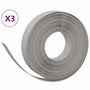 Voir la diapositive 2 : VIDAXL Bordures de jardin 3 pcs gris 10 m 10 cm polyethylene