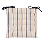 ATMOSPHERA Galette de Chaise à Rayures  Groove  38x38cm Bleu Marine