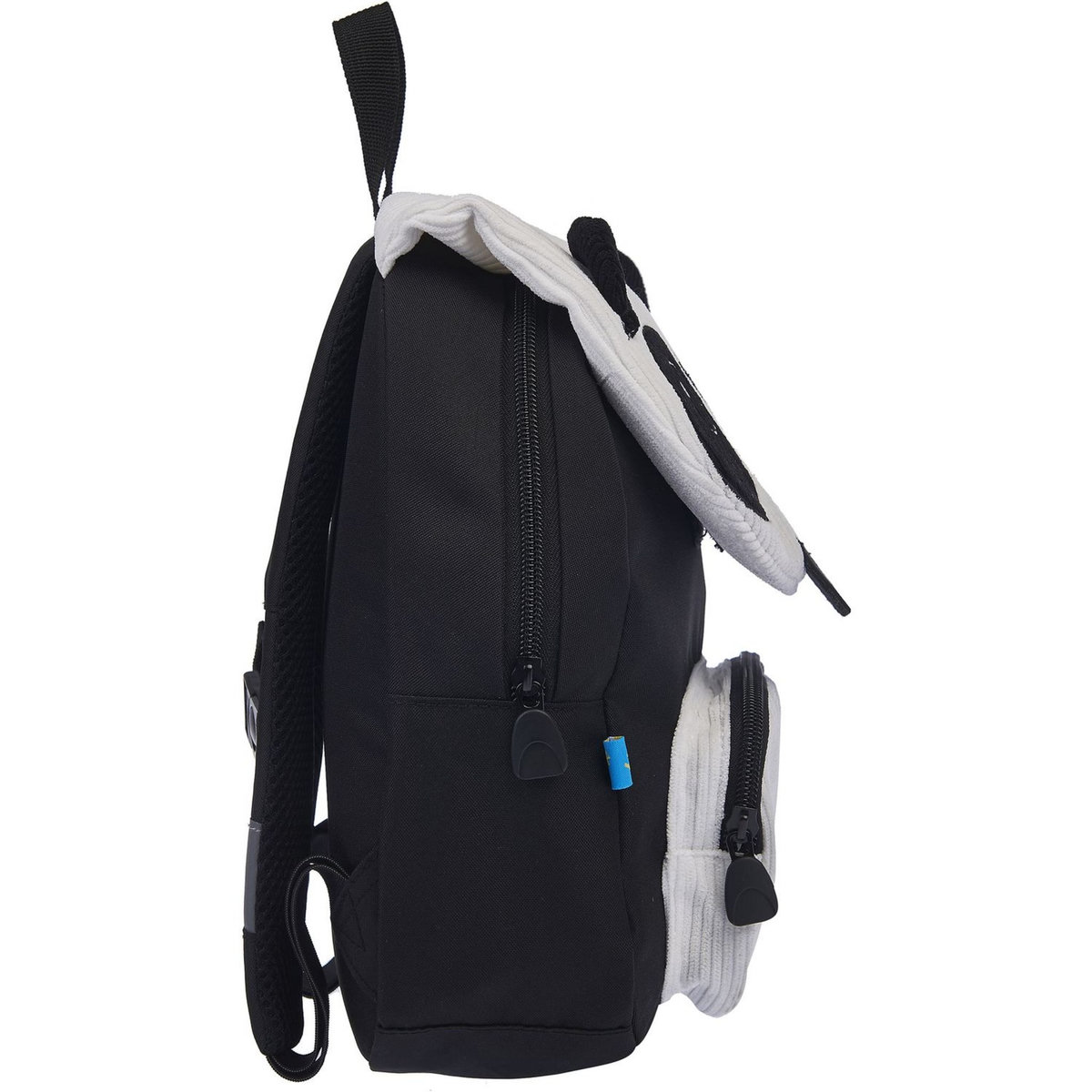 AUCHAN Sac maternelle noir et blanc PANDA