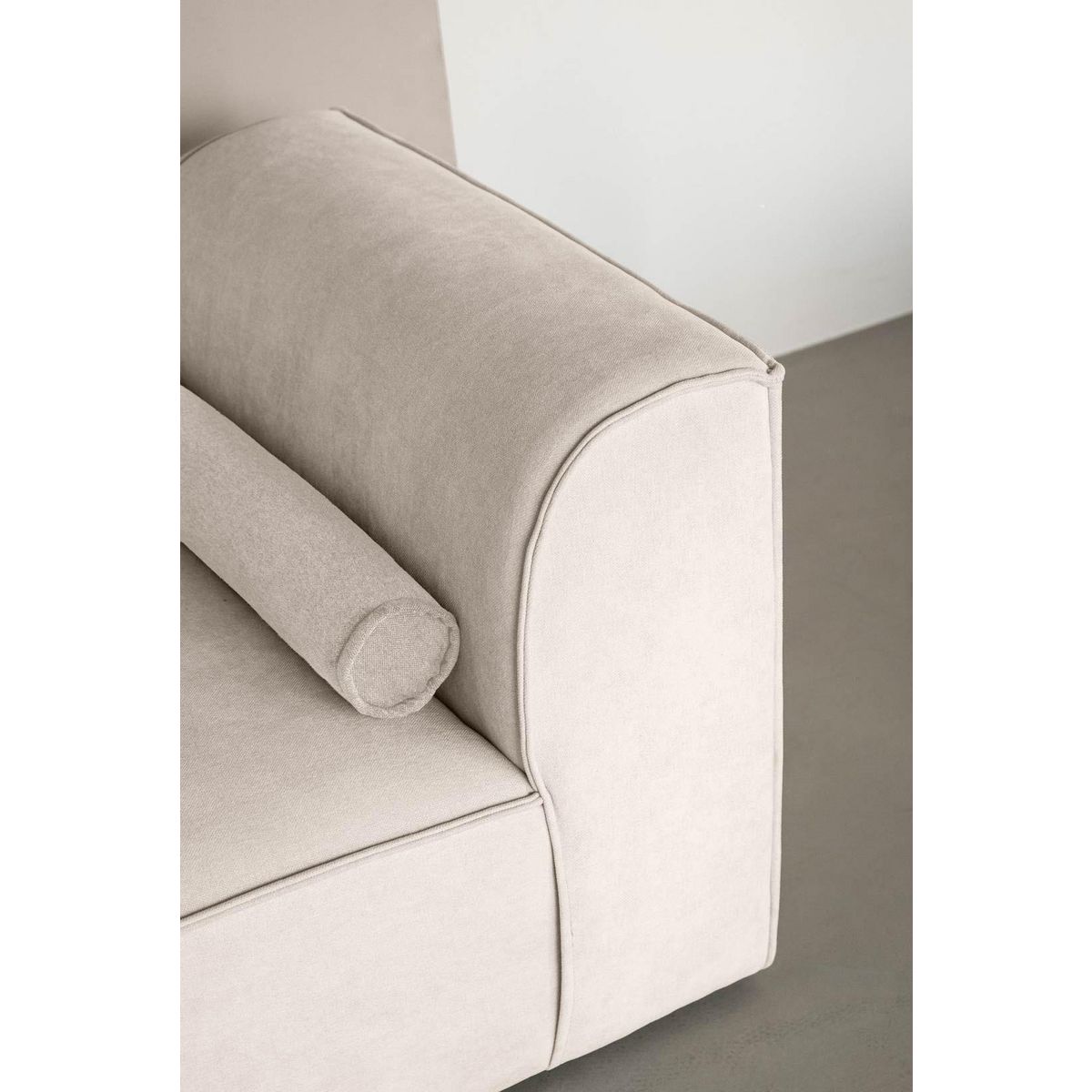 BEST MOBILIER Felix - canapé modulable 2 places en tissu texturé