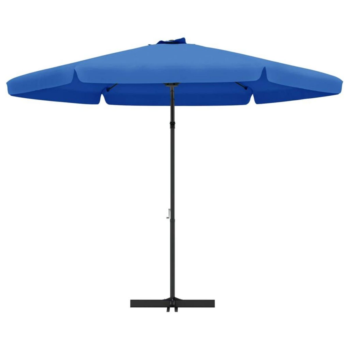 VIDAXL Parasol de jardin avec mat en acier 300 cm Bleu azure
