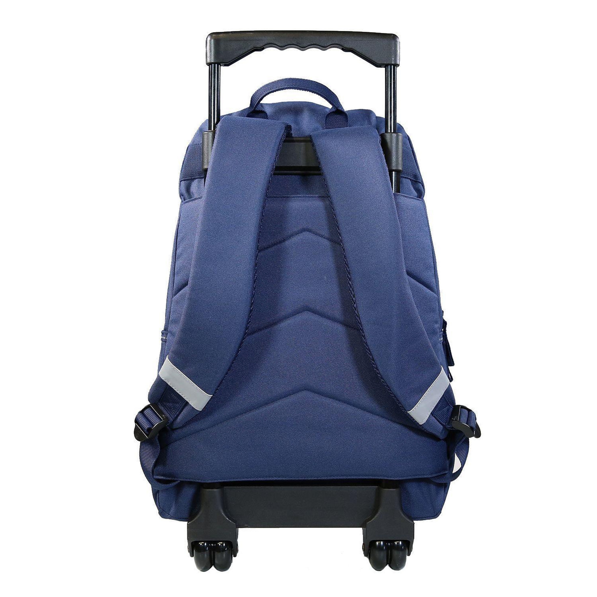Voir la diapositive 4 : Bagtrotter BAGTROTTER Sac à dos à roulettes Lili Lou Bleu