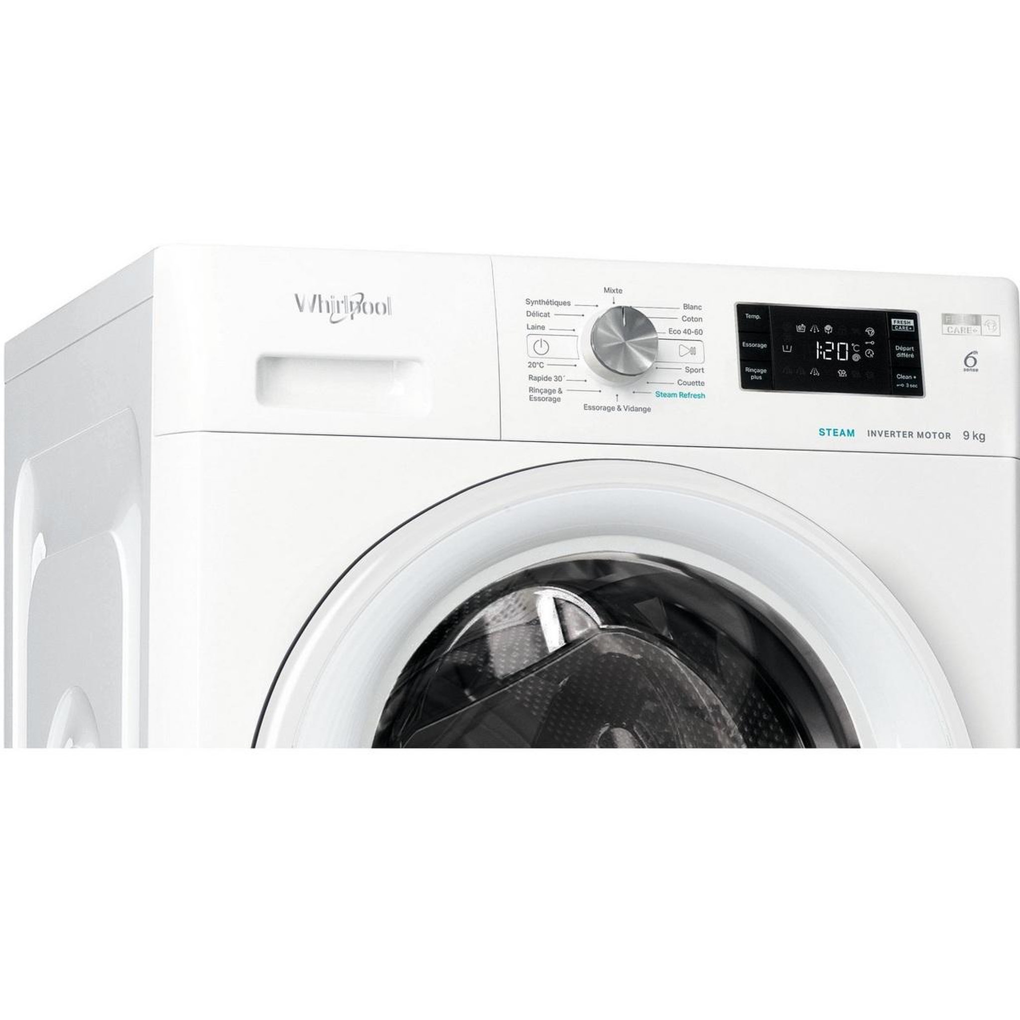 Whirlpool Lavelinge frontal 9kg 1400 tours/min FFBS9479WVFR pas cher — free download