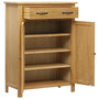 Voir la diapositive 5 : VIDAXL Armoire a chaussures 76x37x105 cm Bois de chene solide