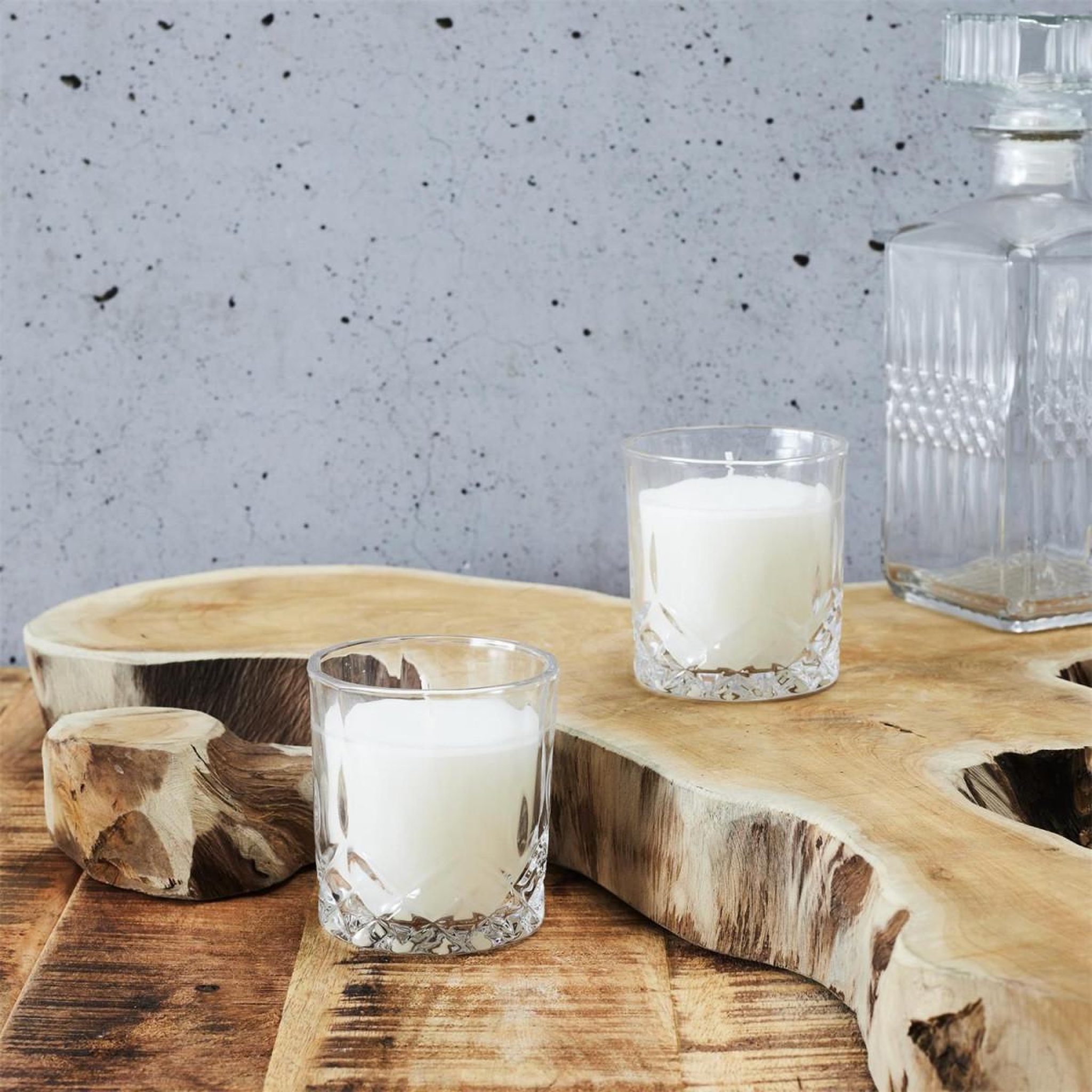 Voir la diapositive 3 : The Home Deco Factory Lot de 2 bougies parfumées  coffret  150g ambre
