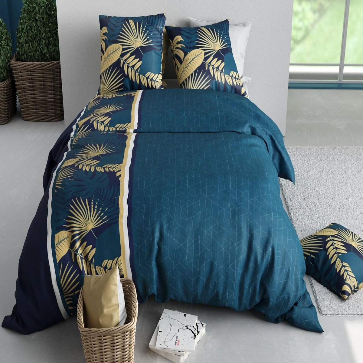 ATELIER DU COTON Parure Housse De Couette 100% Coton 57fils Tropeal