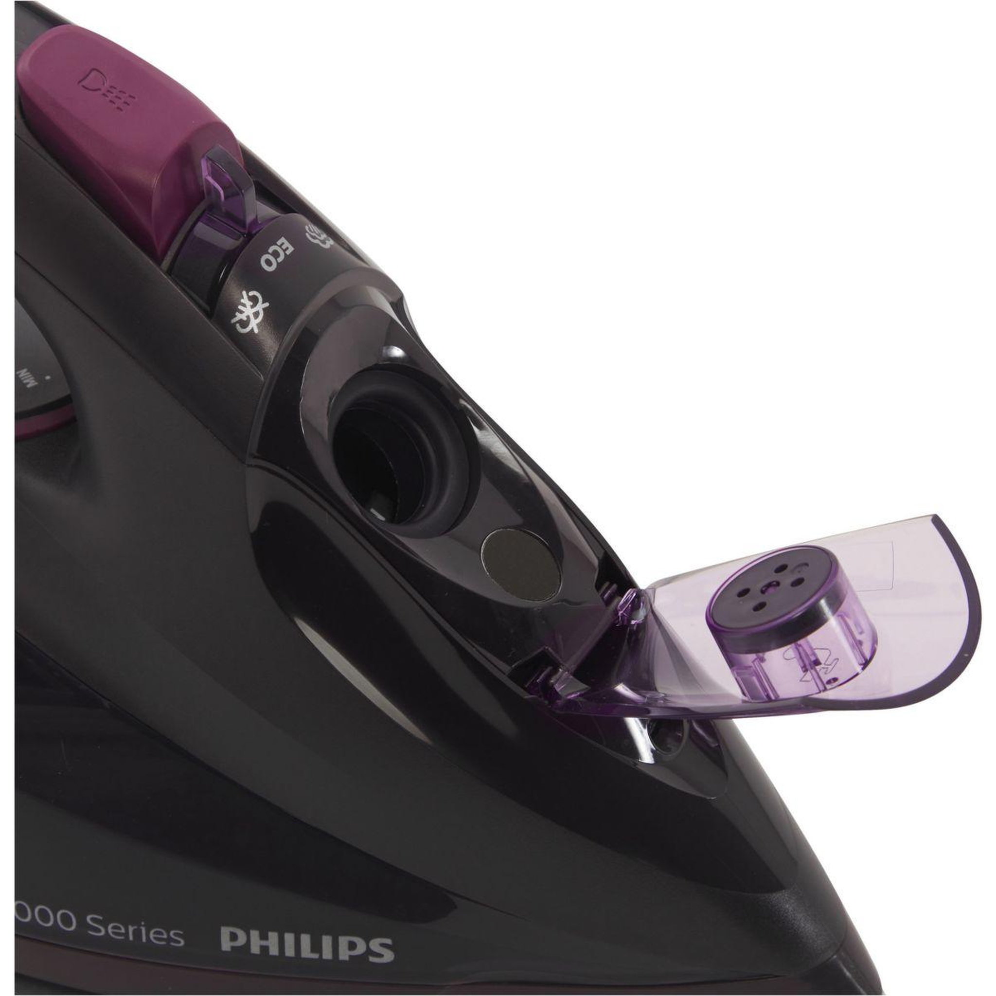 Voir la diapositive 5 : Philips Fer à repasser DST7061/30 fer à vapeur Série 3000 Bleu/blanc, 2000W