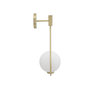 Voir la diapositive 3 : Paris Prix Applique Murale Design  Glamy  52cm Or & Blanc