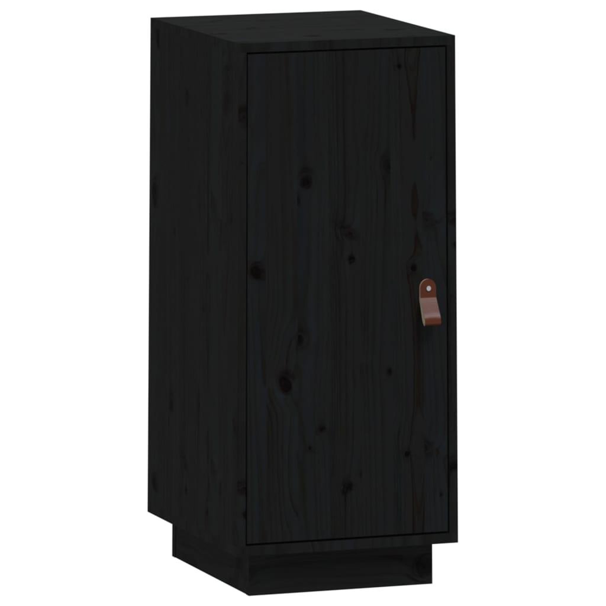 Voir la diapositive 2 : VIDAXL Buffet Noir 34x40x75 cm Bois massif de pin