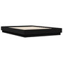 Voir la diapositive 3 : VIDAXL Cadre de lit avec LED sans matelas noir 150x200 cm