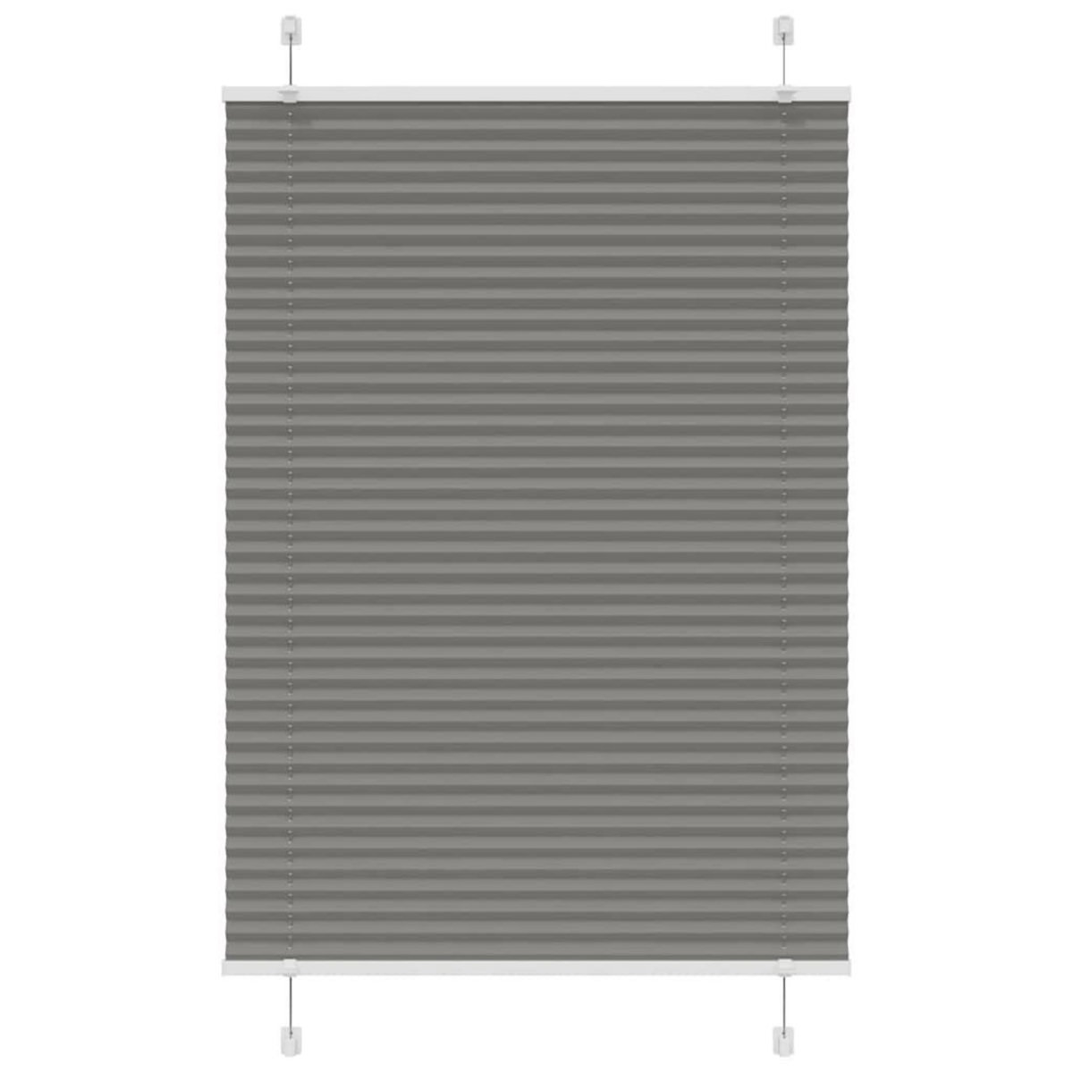 VIDAXL Store plisse anthracite 100x150 cm largeur du tissu 99,4 cm