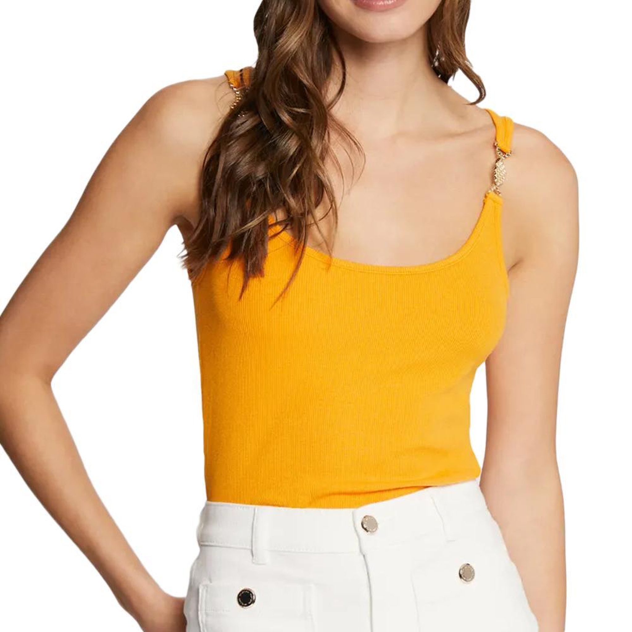 MORGAN Débardeur Orange  Femme Morgan DUBO. Coloris disponibles : Orange