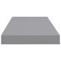 Voir la diapositive 5 : VIDAXL Etageres murales flottantes 2 pcs Gris 60x23,5x3,8 cm MDF