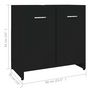 Voir la diapositive 6 : VIDAXL Armoire de salle de bain noir 60x33x61 cm Bois d'ingenierie
