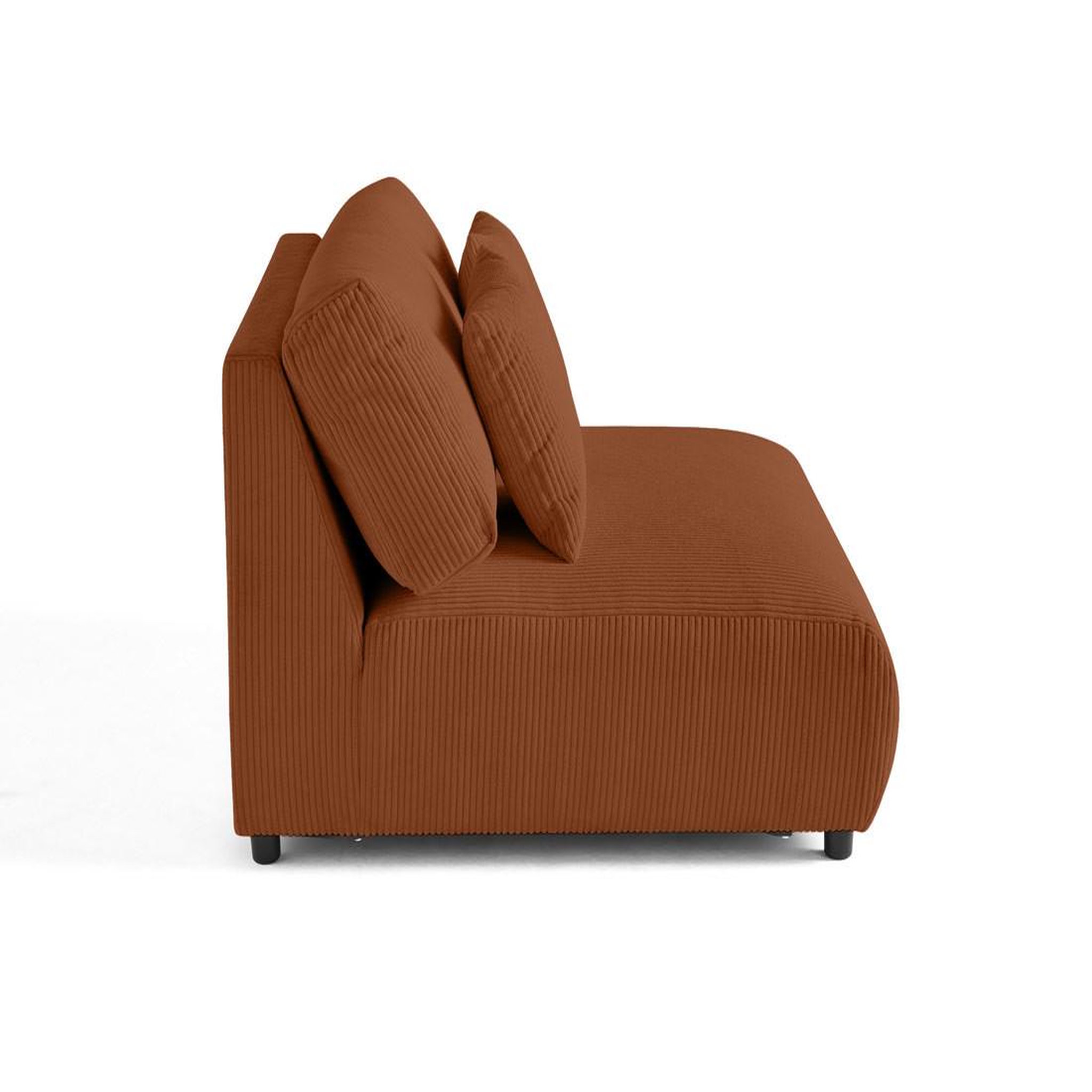 Voir la diapositive 3 : LISA DESIGN Garance - module d'assise 2 places - en velours côtelé