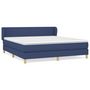 Voir la diapositive 1 : VIDAXL Sommier a lattes de lit avec matelas Bleu 180x200 cm Tissu