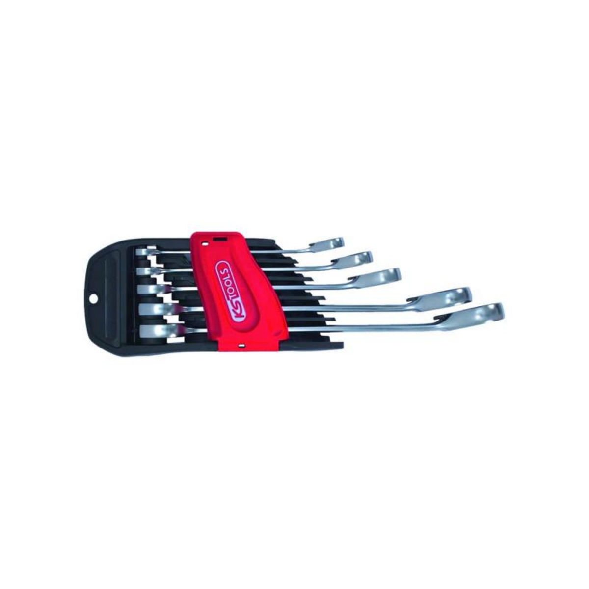Ks Tools Jeu de clés mixtes cliquet KS TOOLS DUO Gearplus - 5 pcs - Cliquet dans l'oeil et la fourche 503.59
