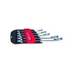 Ks Tools Jeu de clés mixtes cliquet KS TOOLS DUO Gearplus - 5 pcs - Cliquet dans l'oeil et la fourche 503.59