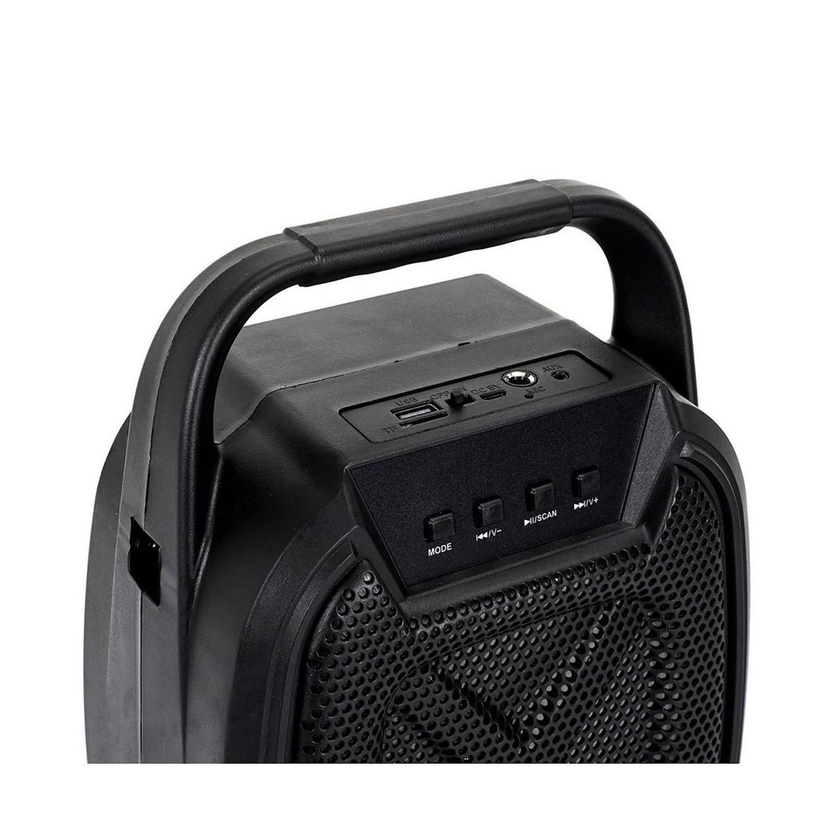 Paris Prix Enceinte Sans Fil  Karaoké & 2 Micros  26cm Noir