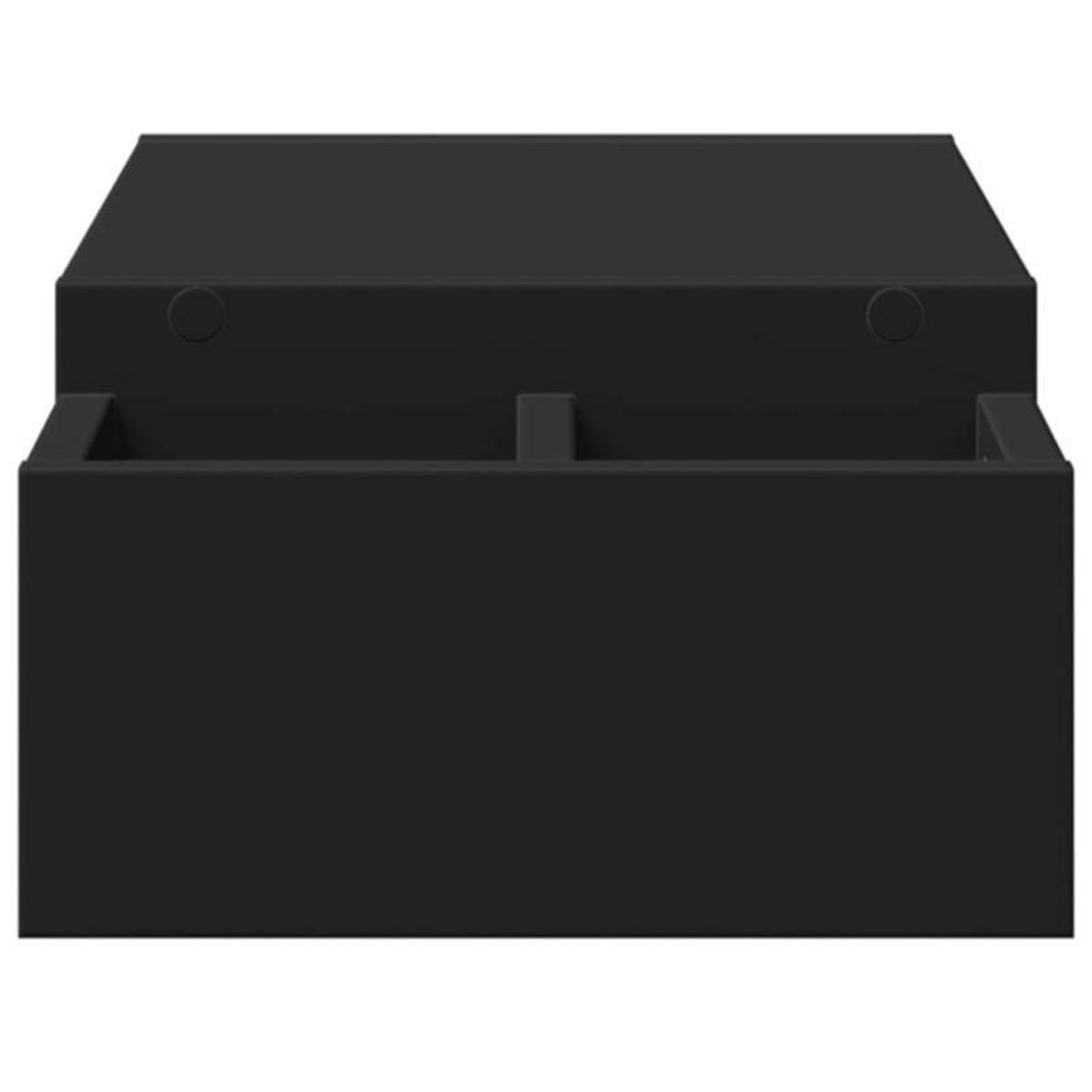 VIDAXL Support de moniteur avec rangement noir bois d ingénierie