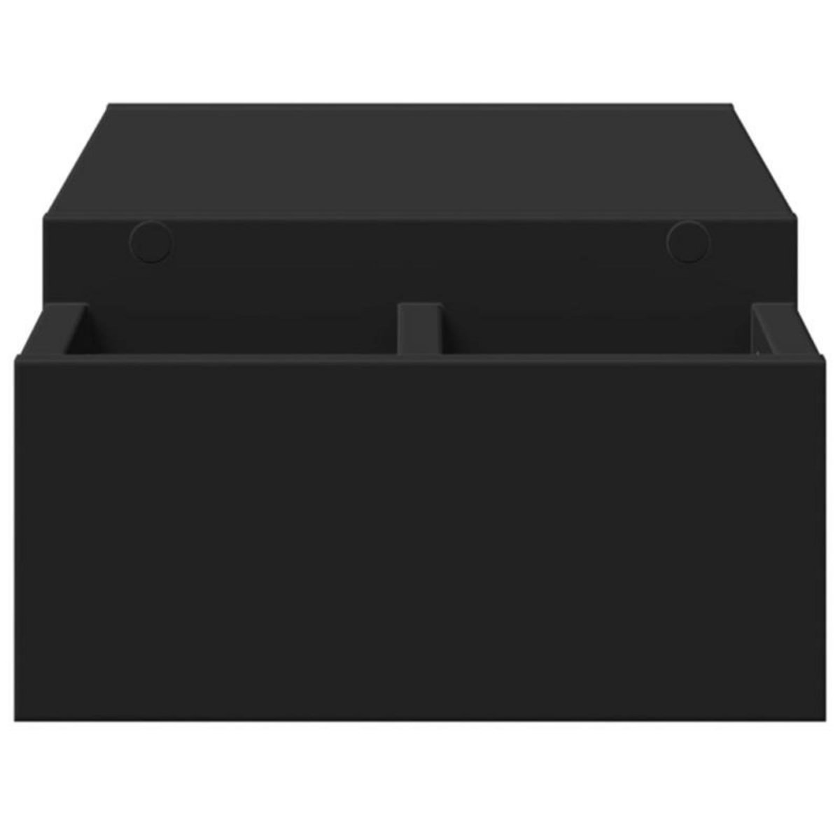 VIDAXL Support de moniteur avec rangement noir bois d ingénierie