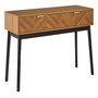 Voir la diapositive 1 : The Home Deco Factory Console en bois FELIX - Marron et noir