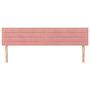 Voir la diapositive 3 : VIDAXL Tetes de lit 2 pcs Rose 80x5x78/88 cm Velours