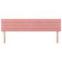 Voir la diapositive 3 : VIDAXL Tetes de lit 2 pcs Rose 80x5x78/88 cm Velours