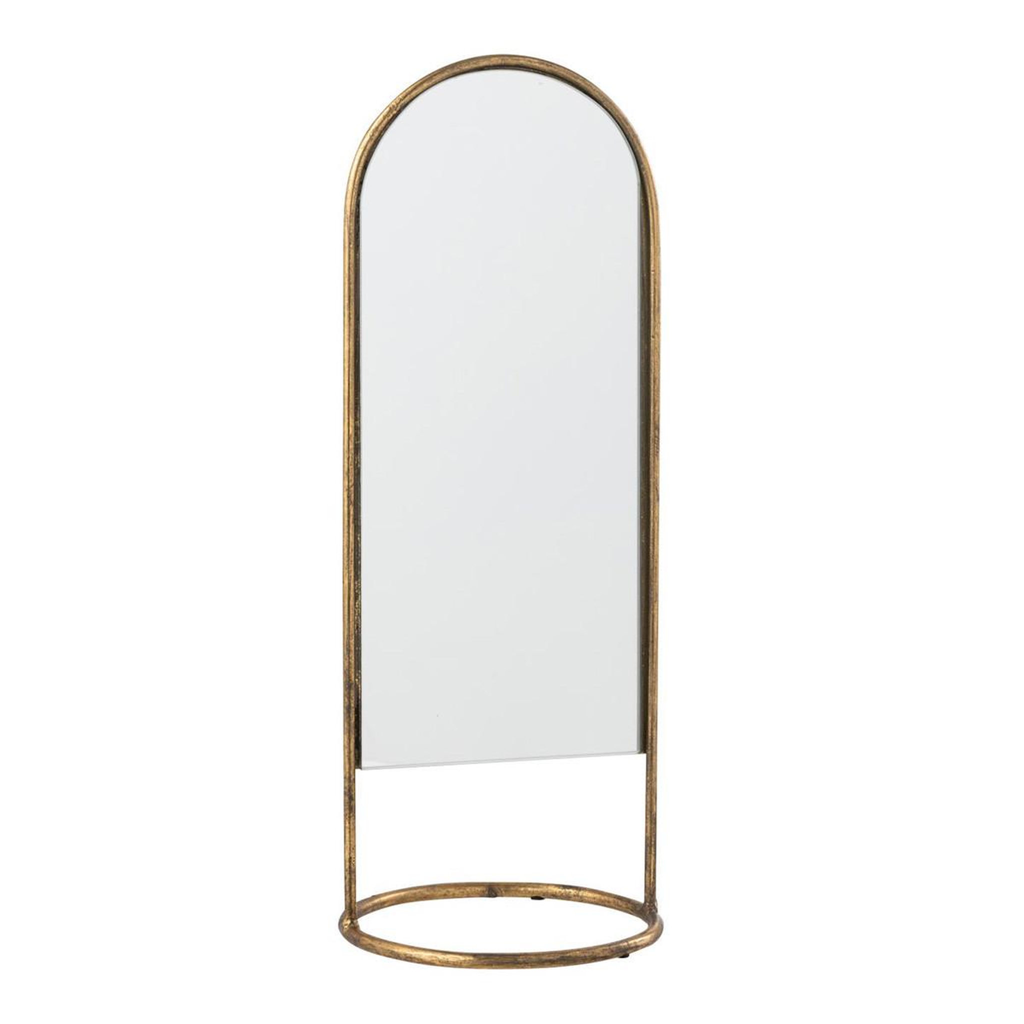 J-LINE Miroir Design sur Pied  Daisy  45cm Or