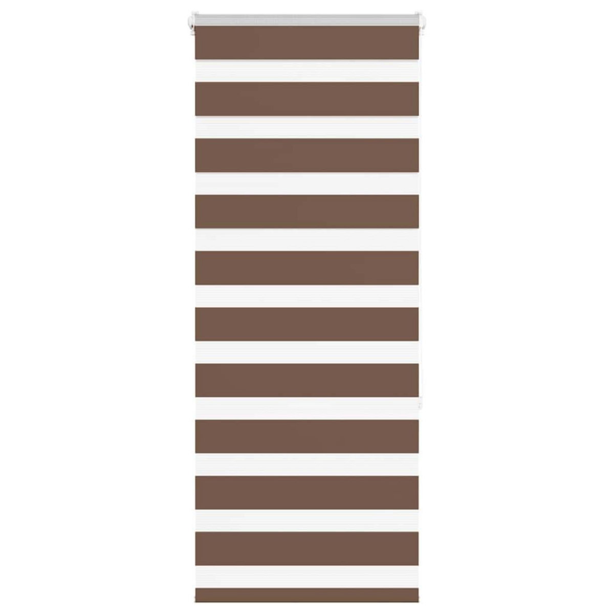 VIDAXL Store zebre marron 55x150 cm largeur du tissu 50,9 cm polyester