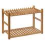 Voir la diapositive 2 : FIVE Égouttoir à Vaisselle 2 Niveaux  Bambou  53cm Naturel