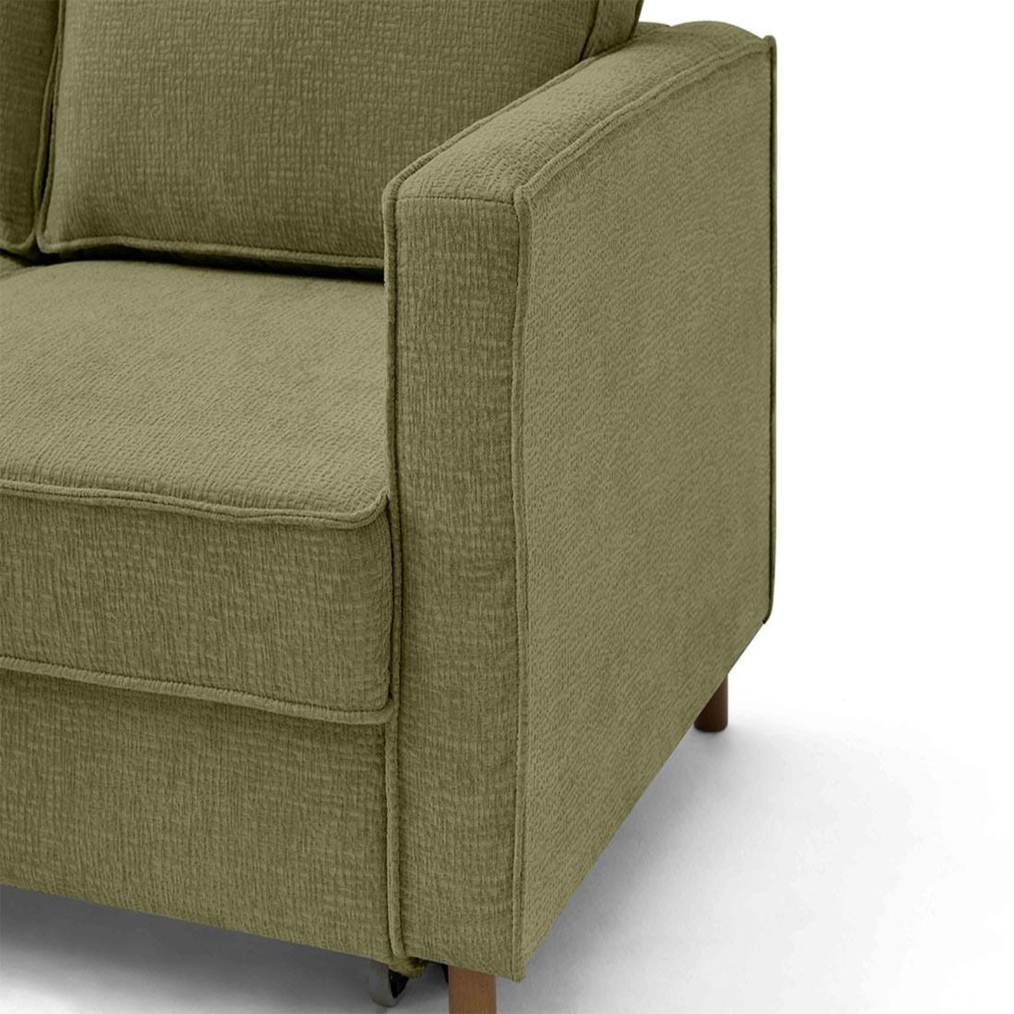 Voir la diapositive 6 : LISA DESIGN Jake - canapé d'angle gauche 5 places convertible en tissu velours relief