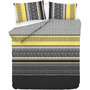 Voir la diapositive 1 : Home collection Parure housse de couette 240x220cm 100%coton 55fils formas yellow