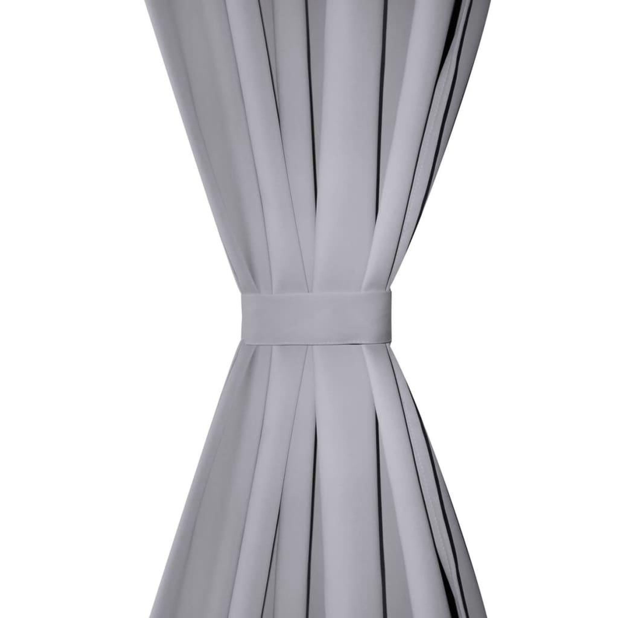 Voir la diapositive 4 : VIDAXL Rideau occultant avec œillets metalliques 270 x 245 cm Gris