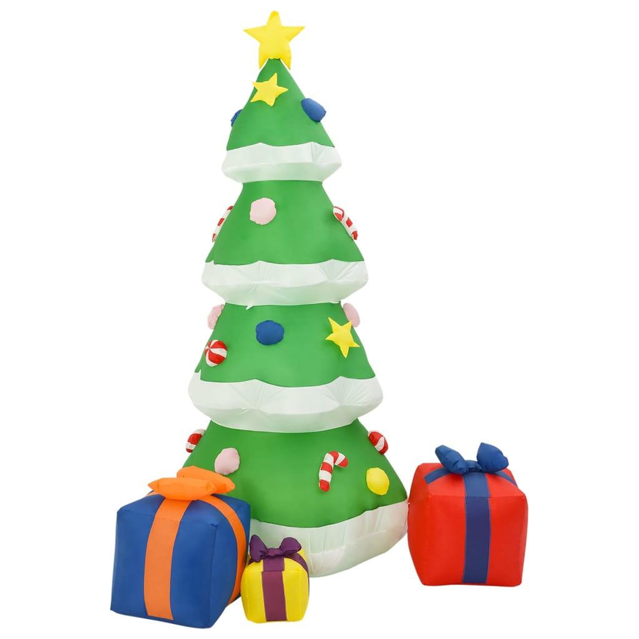 Voir la diapositive 4 : VIDAXL Sapin de Noël gonflable avec LED Int/Ext 240 cm