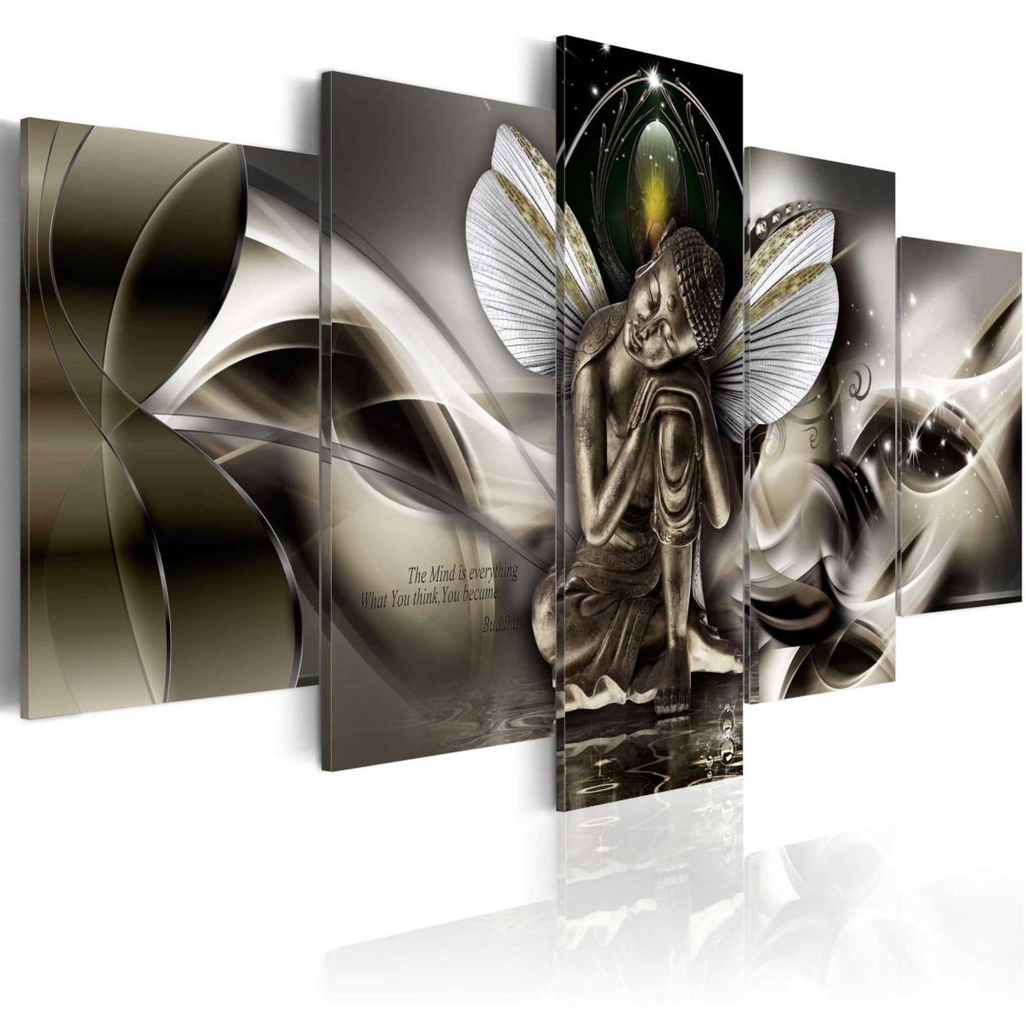 Paris Prix Tableau imprimé  mystic buddha. Coloris disponibles : Multicolore