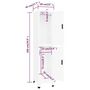 Voir la diapositive 6 : VIDAXL Armoire a casiers Blanc 38x45x180 cm Acier