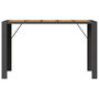 Voir la diapositive 5 : VIDAXL Table de bar de jardin et dessus en bois acacia resine tressee