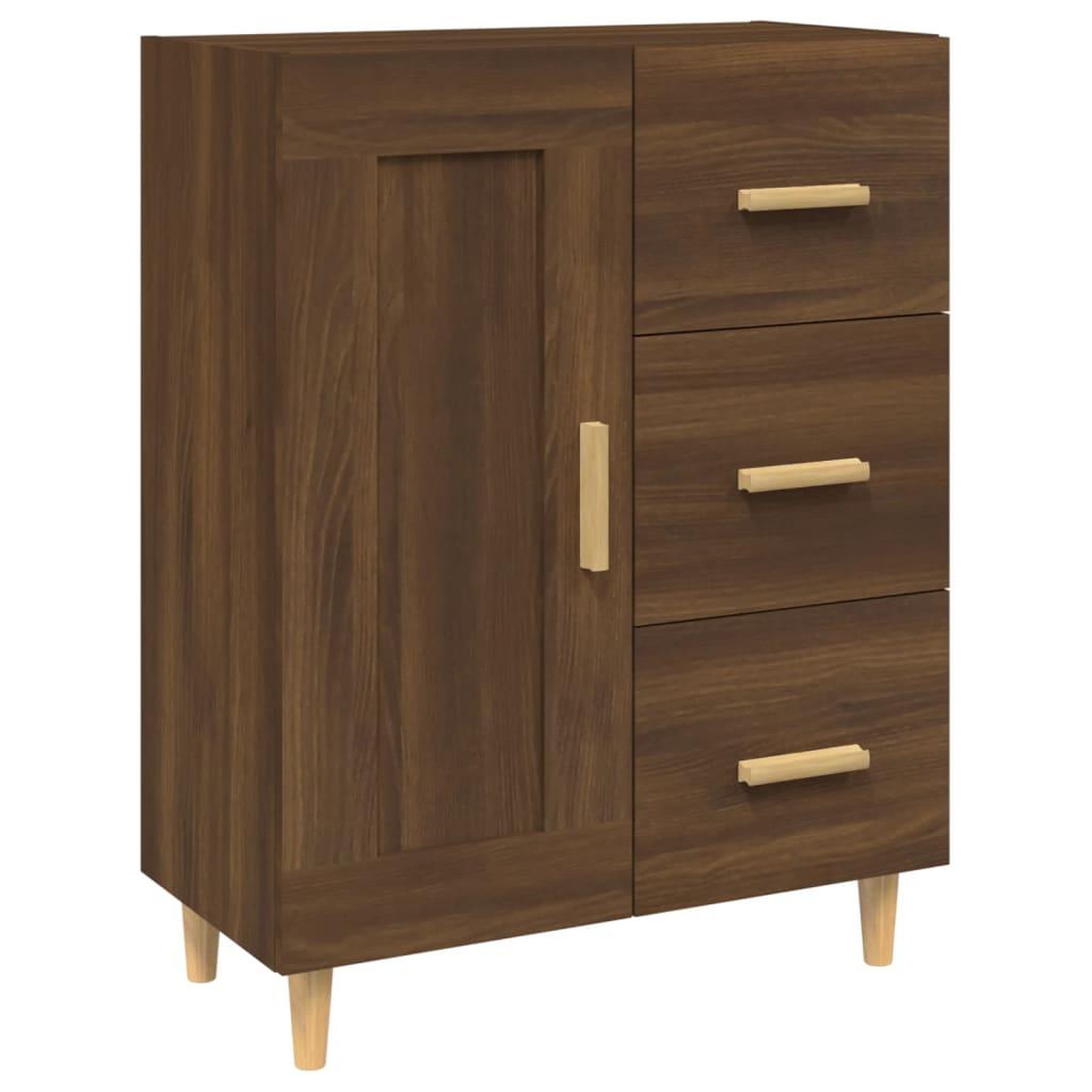 Voir la diapositive 2 : VIDAXL Buffet Chene marron 69,5x34x90 cm Bois d'ingenierie