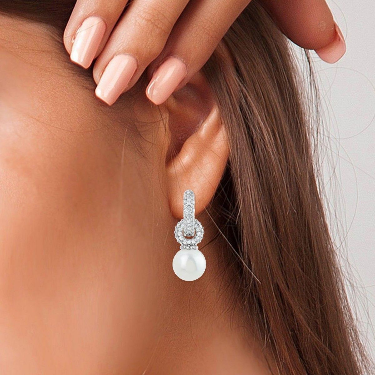 SC CRYSTAL Boucles d'oreilles SC Crystal ornées de Zirconium