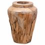 Voir la diapositive 5 : VIDAXL Vase de decoration 40 x 60 cm Bois de teck solide