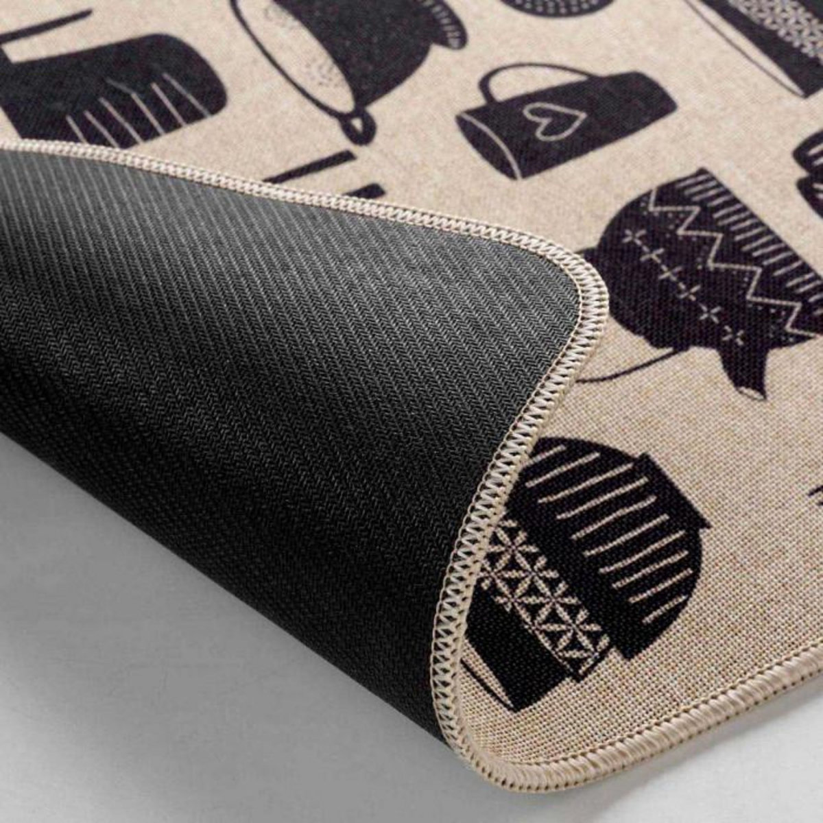 Paris Prix Tapis Multi-Usage Tissé  Kitchen  45x120cm Naturel