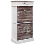 VIDAXL Armoire a chaussures Marron 50 x 28 x 98 cm Bois de Paulownia
