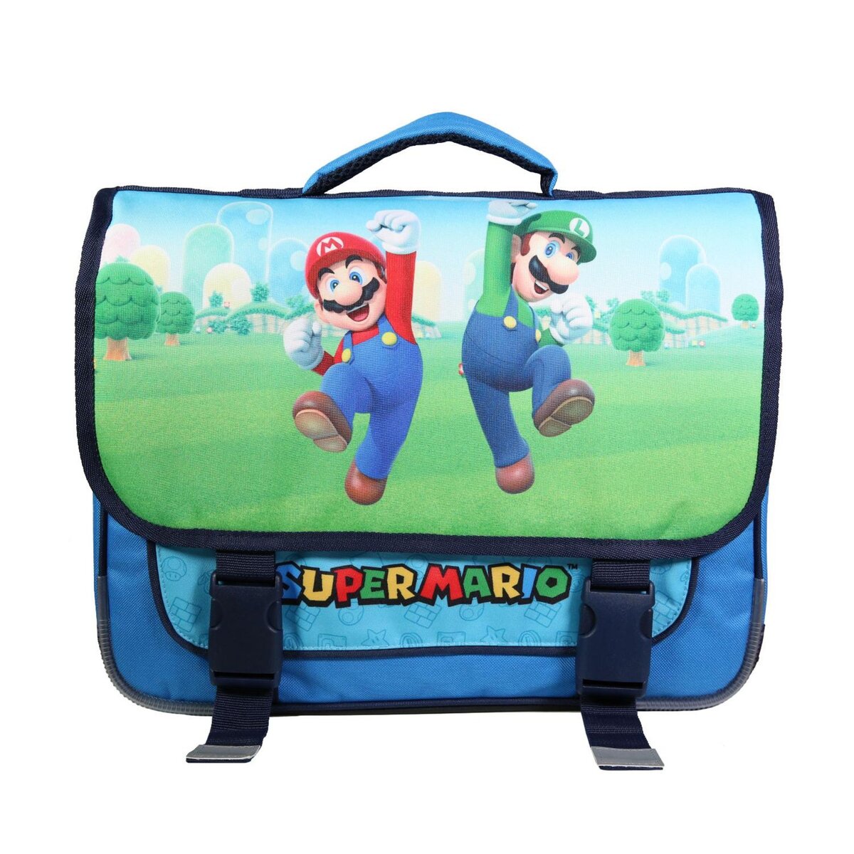 Bagtrotter BAGTROTTER Cartable 38 cm Super Mario Bleu pas cher