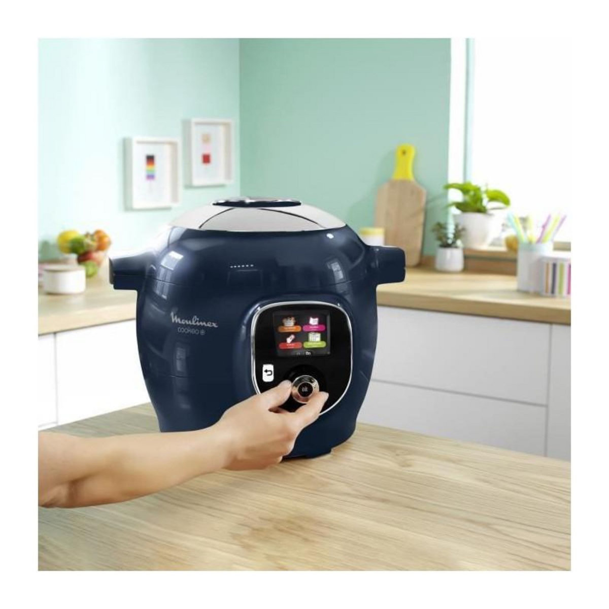 MOULINEX Moulinex Cookeo Multicuiseur intelligent 6L, Haute pression, 150 recettes intégrées, Intuitif, Application dédiée, Louche YY