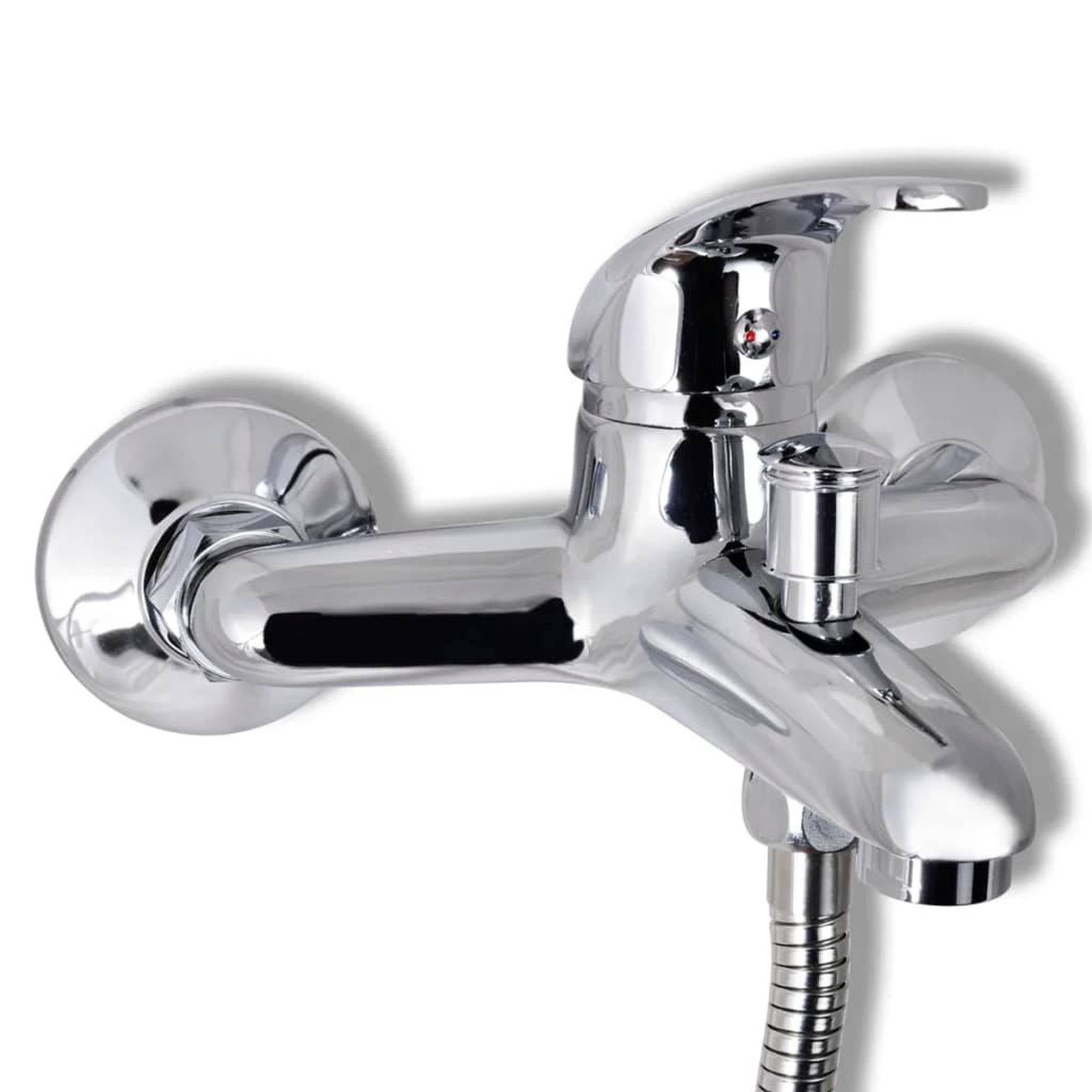 Voir la diapositive 5 : VIDAXL Kit de robinet de douche chrome