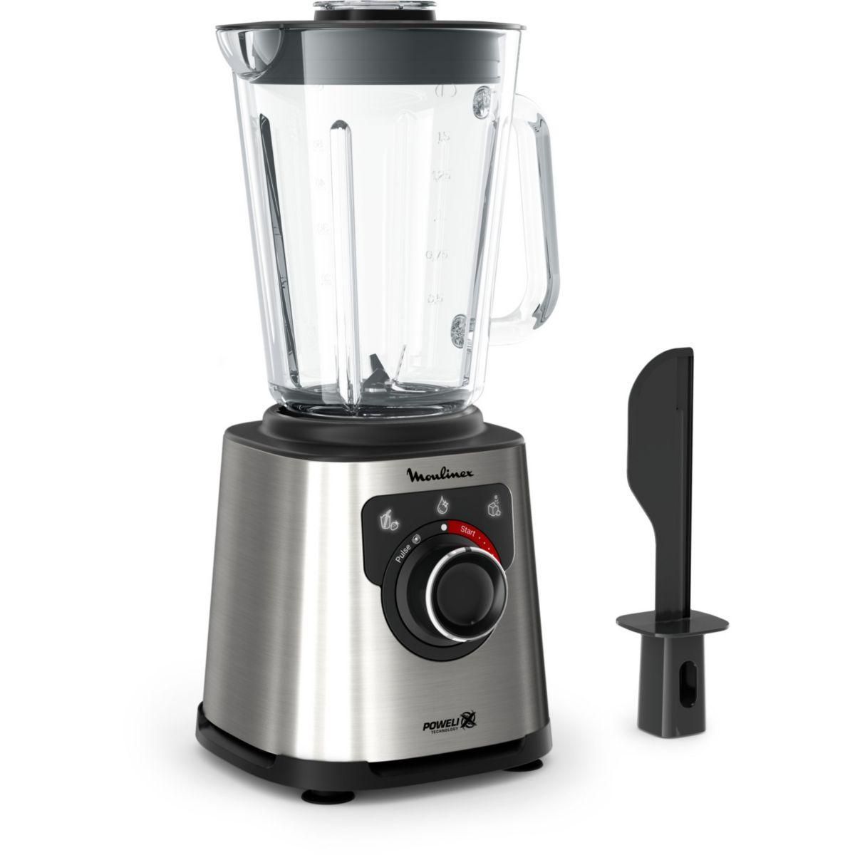MOULINEX Blender perfect mix LM871D10 noir et metal