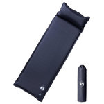 VIDAXL Matelas de camping autogonflant avec oreiller 1 personne gris