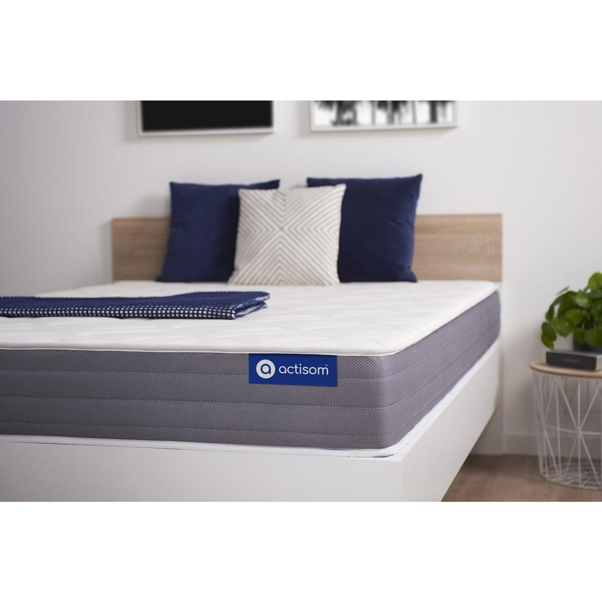 ACTISOM ACTISOM Matelas Latex et mémoire de forme 90x190 cm 5zones de confort