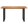Voir la diapositive 2 : VIDAXL Table de salle a manger 140x70x76 cm Bois d'acacia solide